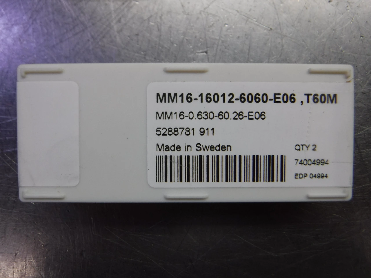 SECO MultiMaster 16mm Carbide Milling Head QTY2 MM16-16012-6060-E06 (LOC3665)