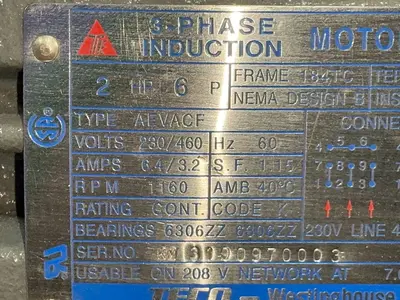 Used TECOWESTINGHOUSE AVD0026D Motors (misc) Ohio US | HGR 24 #1503750
