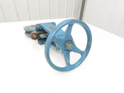 DeZurik 827 4" Flanged Knife Gate Valve Rising Stem Metal Seat 316SS Disc