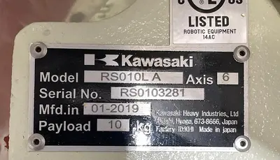 New | in-Stock 2019 KAWASAKI RS010L Robots Michigan US | RAB Industries, Inc. #184302