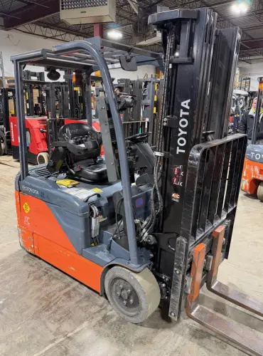 Used 2022 TOYOTA 8FBE20U 3-Wheel Sit down Electric Counterbalance Forklifts Pennsylvania US | National Lift Equipment #1382509