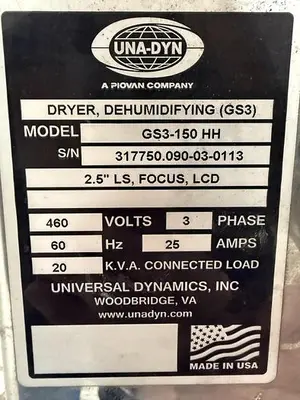 USED UNA-DYN GS3-150 HH