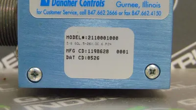 Dynapar Danaher Controls 2110001000 Encoder 3/8 SGL, 5-26V, OC, 6 Pin Used