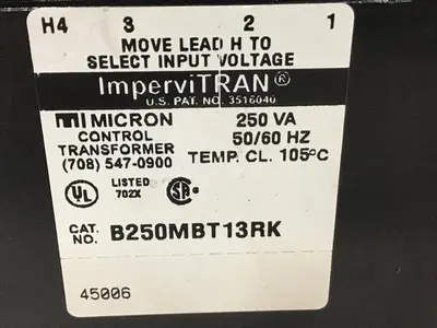 USED IMPERVITRAN B250MBT13RK