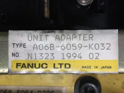 USED FANUC A06B-6059-K032 UNIT ADAPTER DRIVE