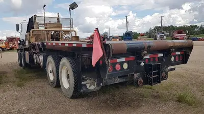 USED 1980 MACK DM600 TWIN STEER HEAVY DUTY OILFIELD PUMP / KILL TRUCK