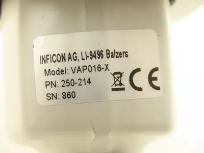 Inficon VAP016-X Pneumatically Actuated Bellows Sealed W Position Indicator