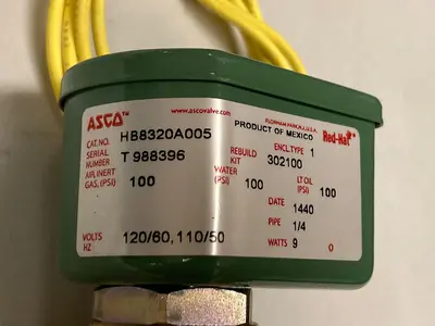 New | in-Stock ASCO HB8320A005 Solenoid Valves Ohio US | Surplus Asset Holdings #1235997