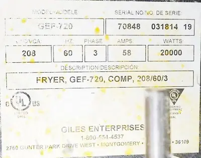 USED GILES GEF-720