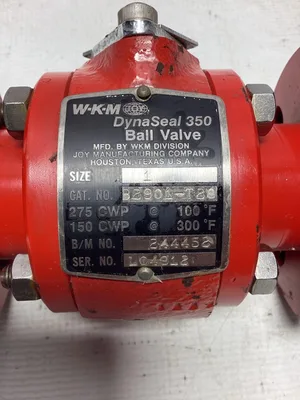 WKM DynaSeal 350 Flanged Ball Valve B2901-T20 -NOS