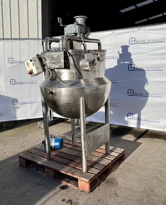 250L SS BCH Hemispherical JKTD Mixing Tank 2.2 kw