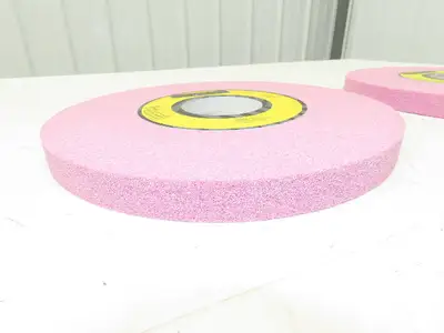 TRU-MAXX 06292015 Surface Grinding Wheel 12"Dia 1"Thick 3"Arbor 46 Grit Lot of 2
