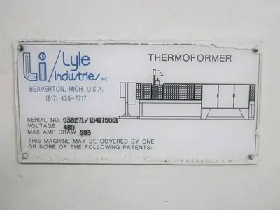 1995 LYLE MODEL 150FH THERMOFORMER Extrusion Other, Thermoformer | Mark One Machinery (13)