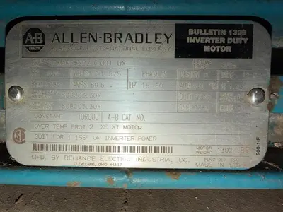 Used ALLEN BRADLEY 100HP A.C. Motors Pennsylvania US | Global Equipment International, LLC #881297