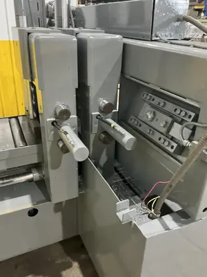 12" X 12" HYD-MECH MODEL #H-12A AUTOMATIC FEED HORIZONTAL SAW PLC-100 CONTROLS & NESTING: STOCK #23723
