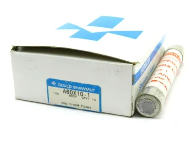 10 NEW SHAWMUT A60X10-1 TYPE 1 10 AMP 600VAC A60X10 A60X101