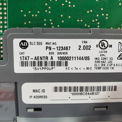 Used Allen-Bradley 1747-AENTR PLC Ethernet Equipment California US | American Industrial Supply Co. #1787433