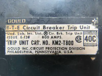 ITE KM2-T800 800 Amp Bolt on Circuit Breaker 600VAC 2 Pole