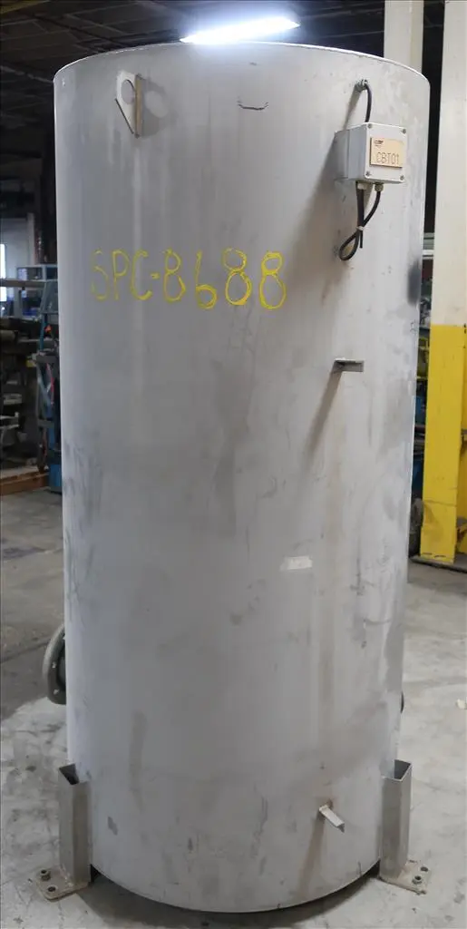 SPC8688  Tank 350 gallon vertical tank, Stainless Steel, flat