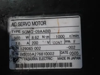 Used 2005 YASKAWA ELECTRIC SGMG09AABB Servo Motors | HGR 24 #730920