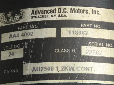 Used ADVANCED _UNKNOWN_ D.C. Motors | Arrow Industrial #623223
