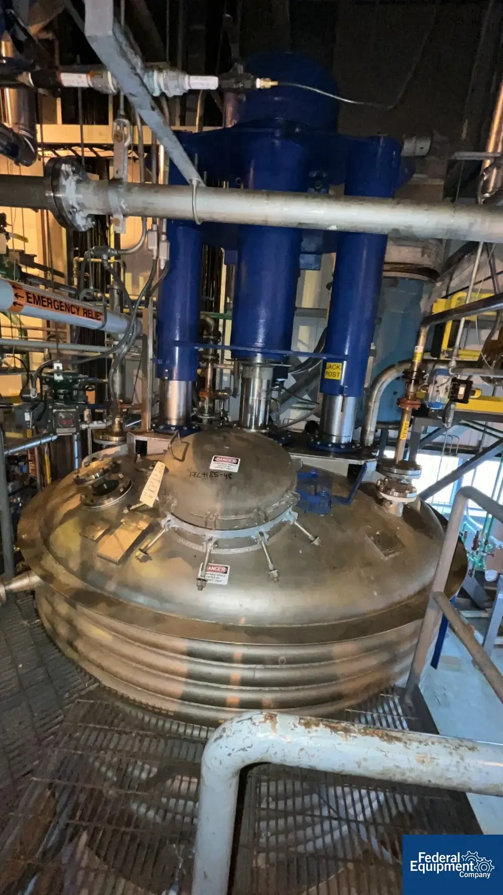USED Rosenmund 6 Sq Meter Rosenmund Nutsche Filter, Model Paddle, S/S, 50/150#