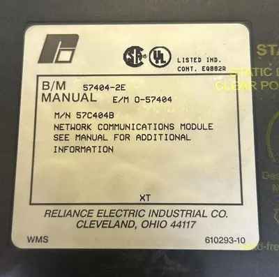 Used RELIANCE ELECTRIC 57C404B Misc Electrical & Power Parts Ohio US | Surplus Asset Holdings #1243955