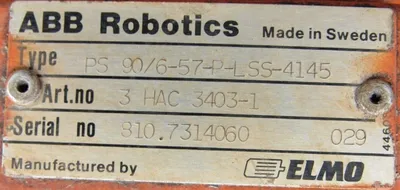 USED ABB IRB2400M WORKING ROBOT