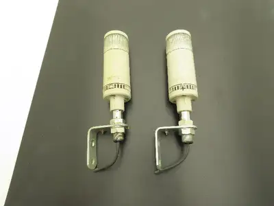 PatLite LME-102FBWQ Signal Tower Alarm White Single Light 60mm 24VDC  Lot of 2