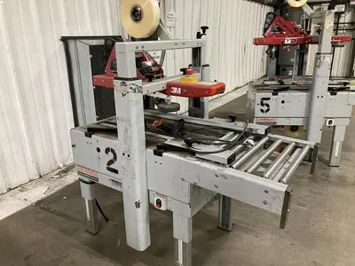 3M-Matic 200A Carton Sealer Adjustable Case Sealing System 115V Top Bottom Taper
