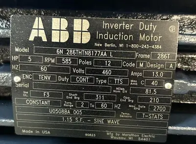 New | in-Stock ABB 5 Motors (misc) | Surplus Asset Holdings #1205460