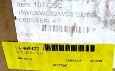 NEW EATON 107726C SEAL KIT 18WCB/WCB2/WCS 20DBB