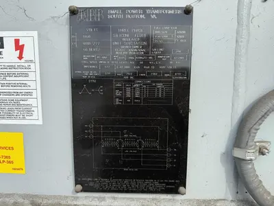 USED ABB SUBSTATION TRANSFORMER