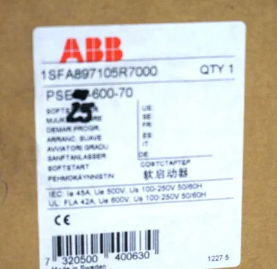 NEW ABB 1SFA897105R7000 SOFTSTARTER DRIVE PSE-25-600-70 PSE2560070