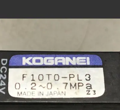 Used KOGANEI F10T0-PL3 Valves/Fittings Michigan US | Ideal Machinery #607268