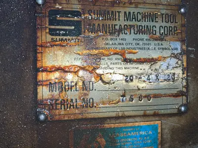 Used SUMMIT 204X20 Engine Lathes Ohio US | HGR 24 #1455447