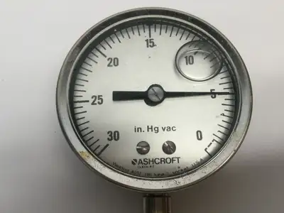 Used Ashcroft Glycerin Filled Gauge Vacuum Gauges / Controllers Michigan US | Maverick Industrial Sales #1399912