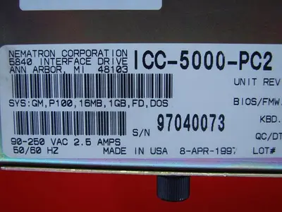 USED NEMATRON CORP ICC-5000-PC2