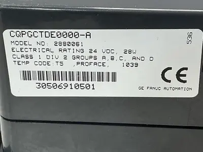 USED QUICKPANEL TOTAL CONTROL CQPGCTDE0000-A