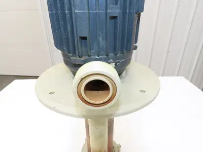 Flux-Geraete Plastic Centrifugal Immersion Pump 1.1kw 3360rpm 230/460V 12" Depth