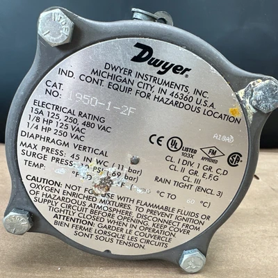 New | in-Stock Dwyer 1950-1-2F Relays & Switches Indiana US | J&J Industrial Supply #1328191