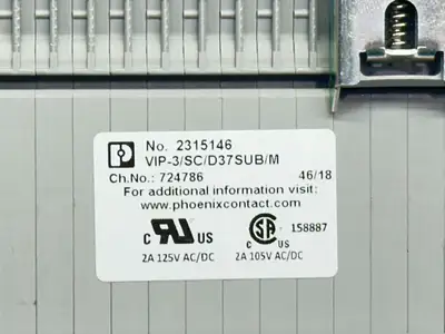 Used Phoenix Contact 2315146,VIP-3/SC/D37SUB/M Terminal Blocks Michigan US | Maverick Industrial Sales #1389712