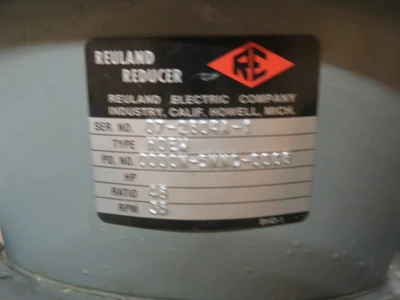 Reuland Reducer type HOEW, Ratio 48, RPM 35, Unused