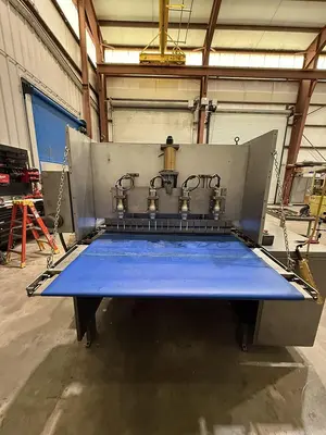 APV 48" TWO ROLL EXTRUDER WITH ULTRASONIC GUILLOTINE CUTTER