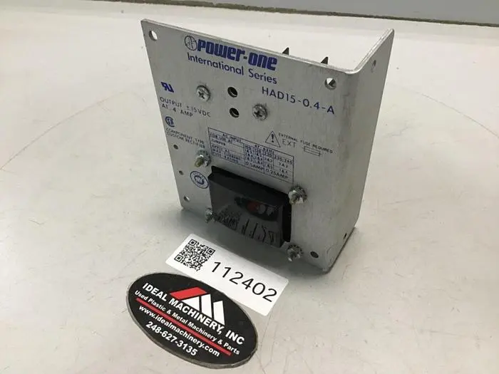 Used POWER ONE HAD15-0.4-A Power Supplies Michigan US | Ideal Machinery #572174