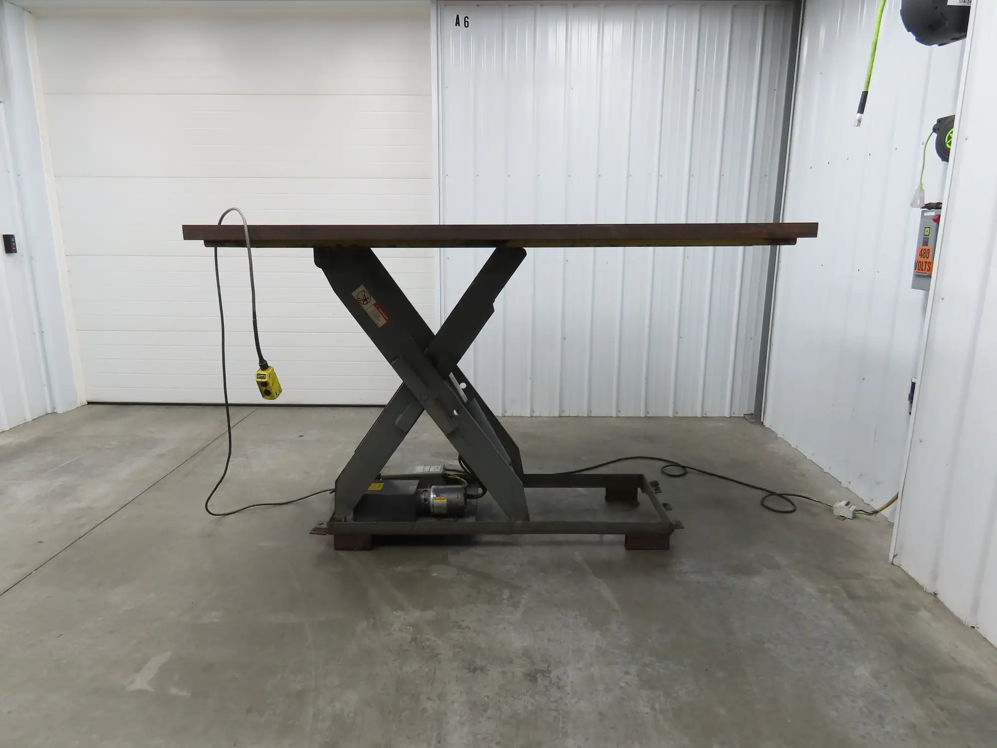 Pentalift 7P484 4000lbs Hydraulic Scissor Lift Table 48" Travel 88x60" Top 3Ph