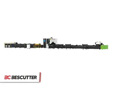 Bescutter Hytube 3Chuck TUBE CUTTER 2000W - 6000W | Fiber Laser Pipe Cutting Machine with Auto Loading
