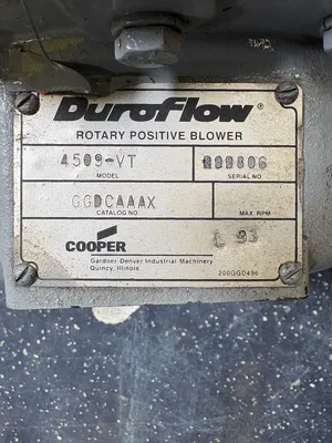 GARDNER DENVER DUROFLOW 4509-VT Positive Displacement Blowers | ESS Industrial Equipment Sales (6)