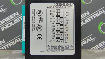 GE Fanuc IC670MDL640J 24VDC Pos/Neg Input Module Used