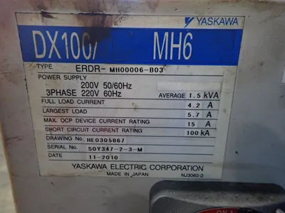 USED YASKAWA MOTOMAN MH6
